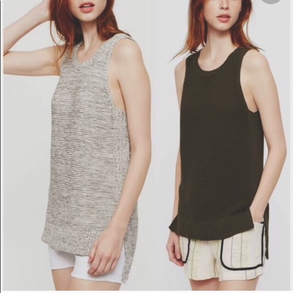 Lou & Grey Olive Green Sweater Tank